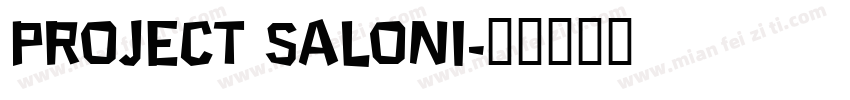 Project Saloni字体转换